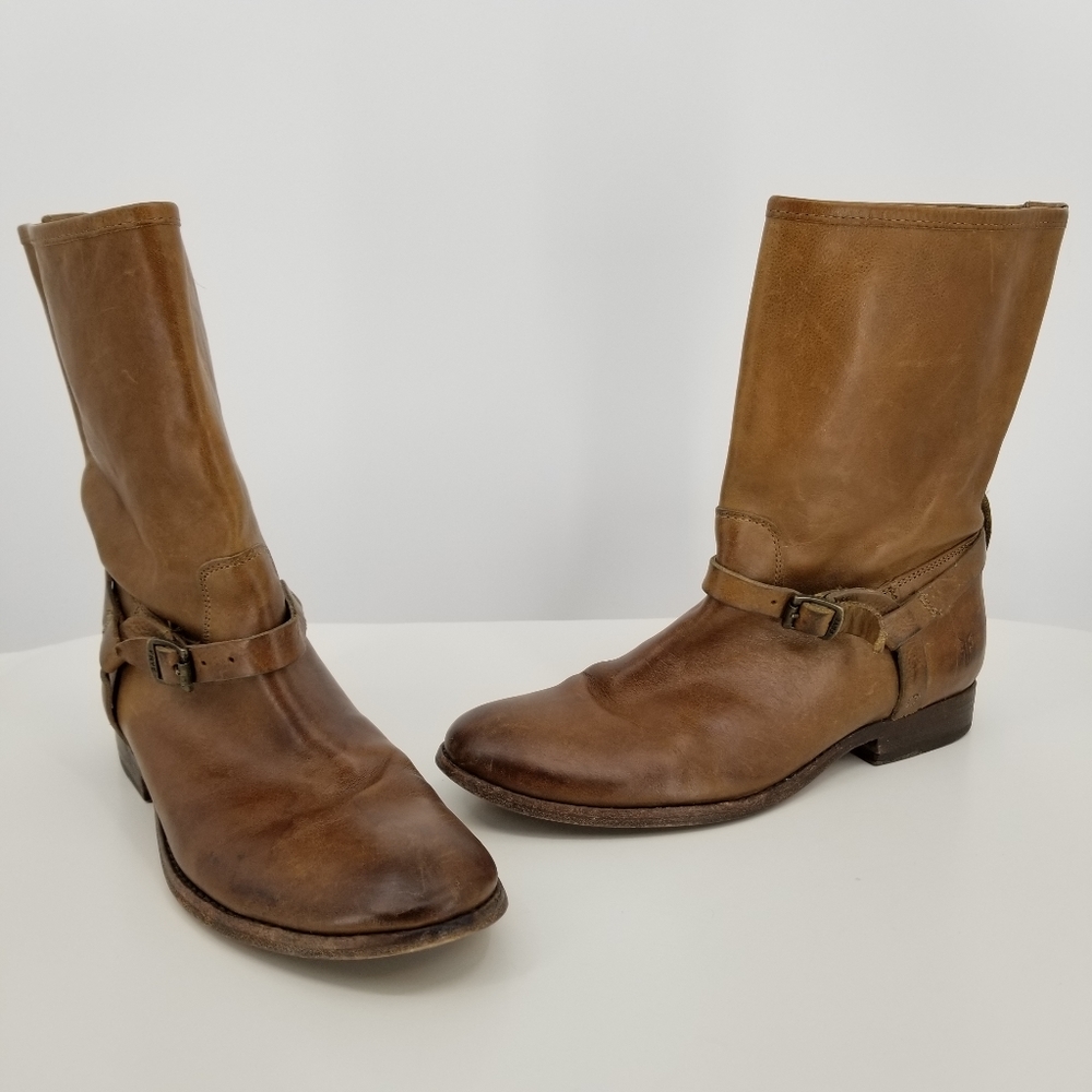 Frye Short Brown Riding Style Boot Size 8.5